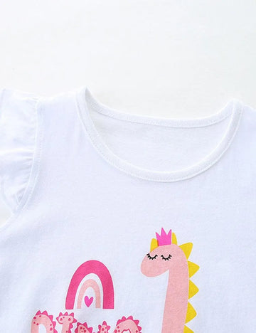 Cartoon Dinosaur Printed Set - Mini Taylor